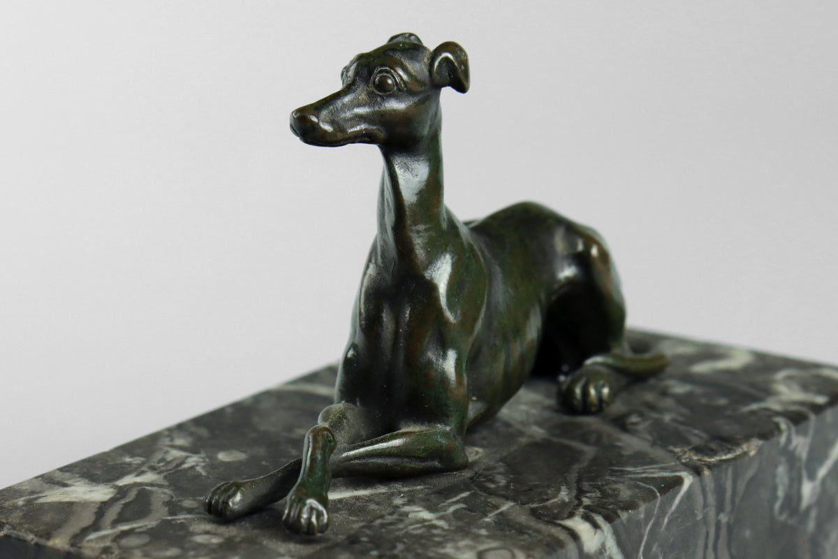 Bronze Statue of a Greyhound or Whippet