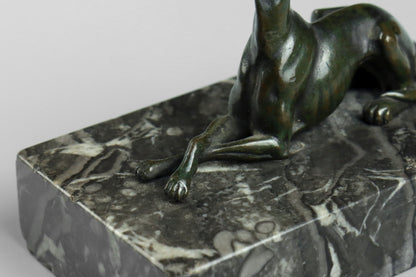 Bronze Statue of a Greyhound or Whippet