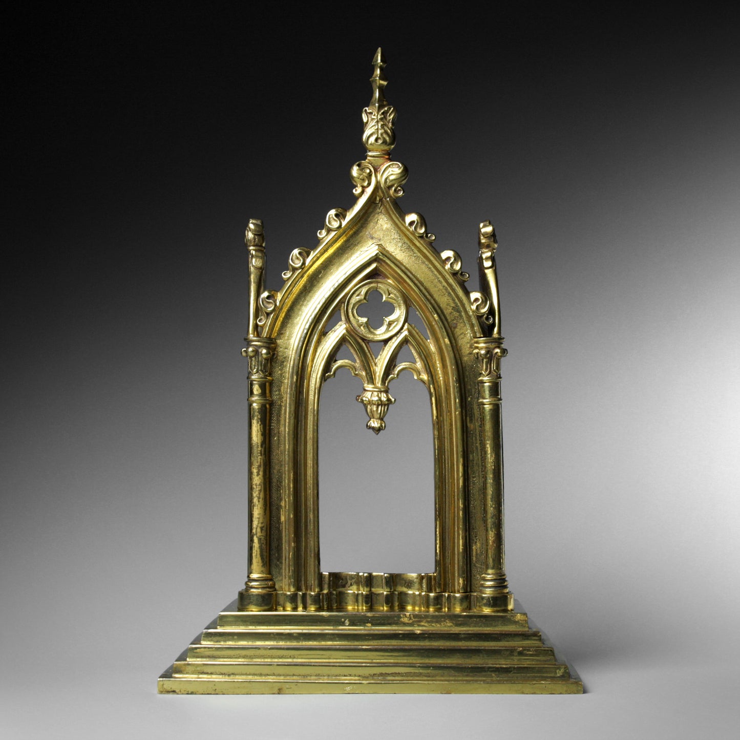 Gothic Gilt Brass Monstrance