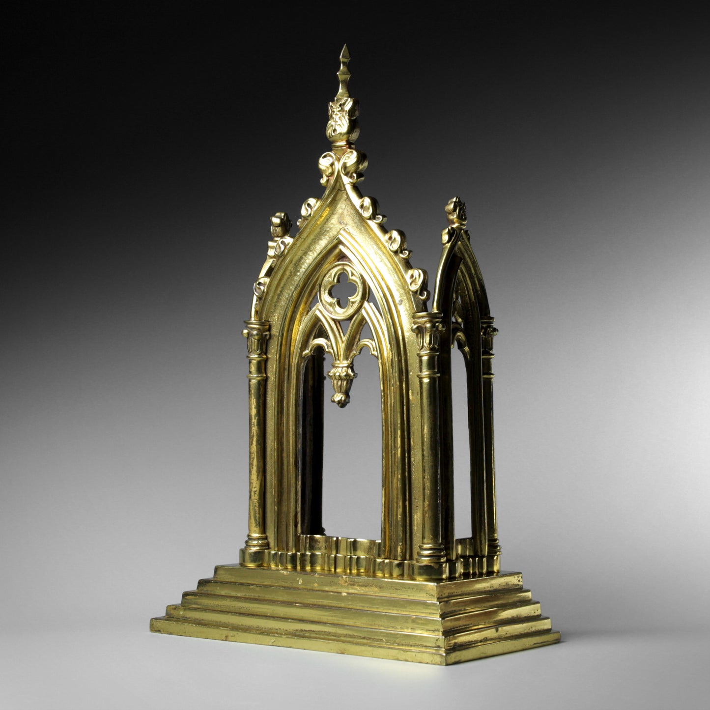 Gothic Gilt Brass Monstrance