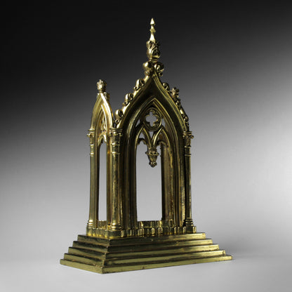 Gothic Gilt Brass Monstrance