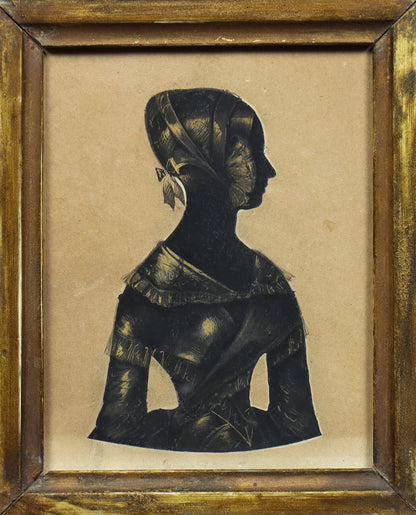 Cut Silhouette of a Lady