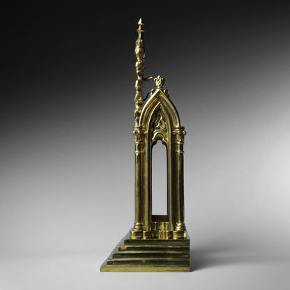 Gothic Gilt Brass Monstrance