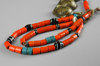 Naga Head Hunter's 3 Head Necklace