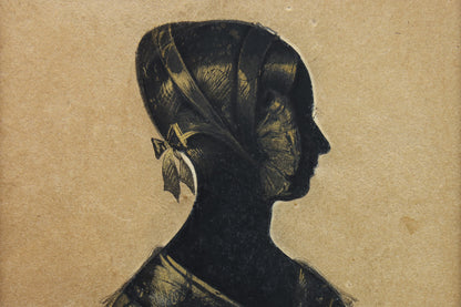 Cut Silhouette of a Lady