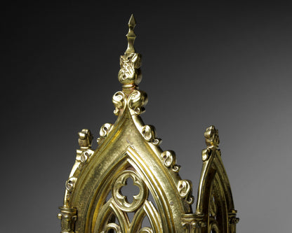 Gothic Gilt Brass Monstrance