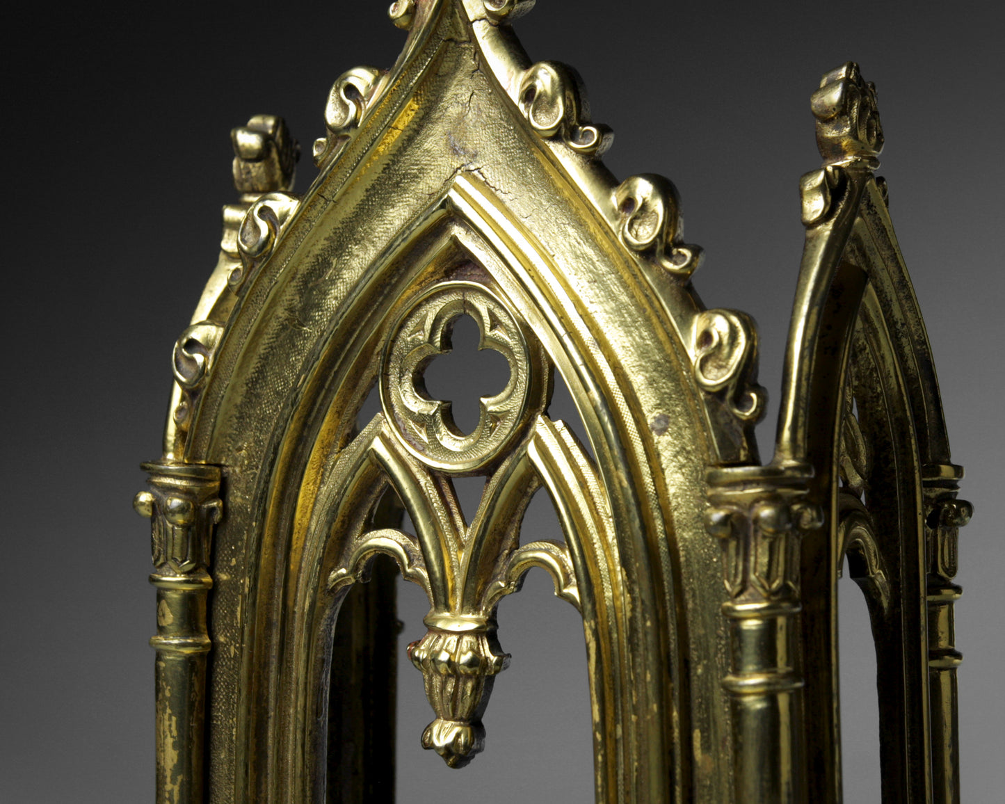 Gothic Gilt Brass Monstrance