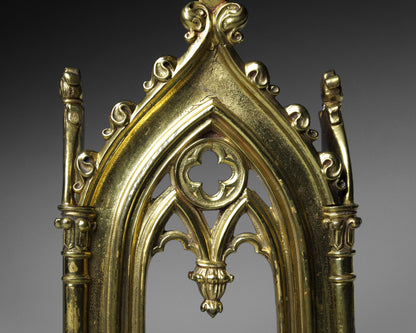 Gothic Gilt Brass Monstrance