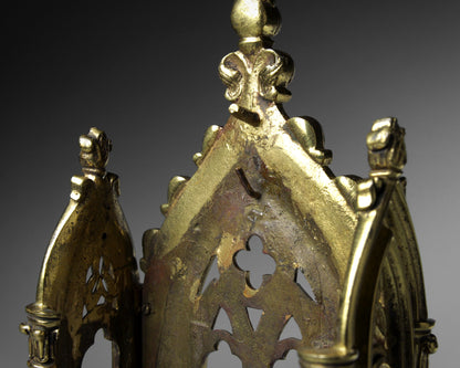 Gothic Gilt Brass Monstrance