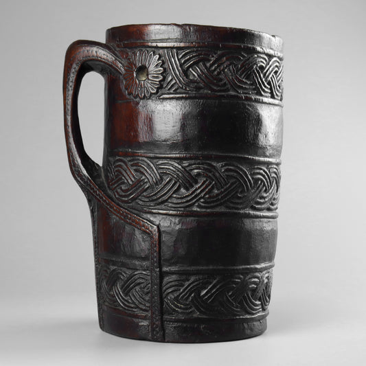 Nepalese Carved Milk Jug