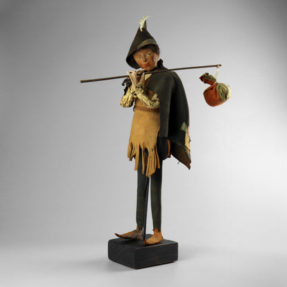Fabric Figure of a Traveller