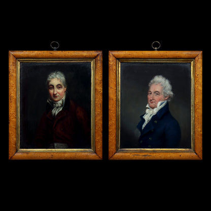 Double Sided Portrait of Two Gentlemen