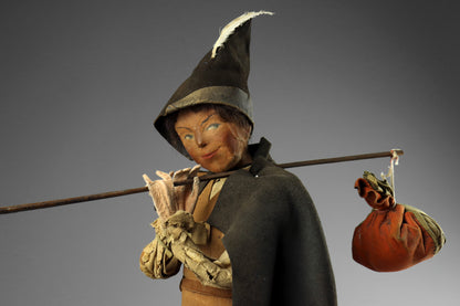 Fabric Figure of a Traveller