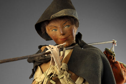Fabric Figure of a Traveller