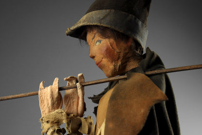 Fabric Figure of a Traveller