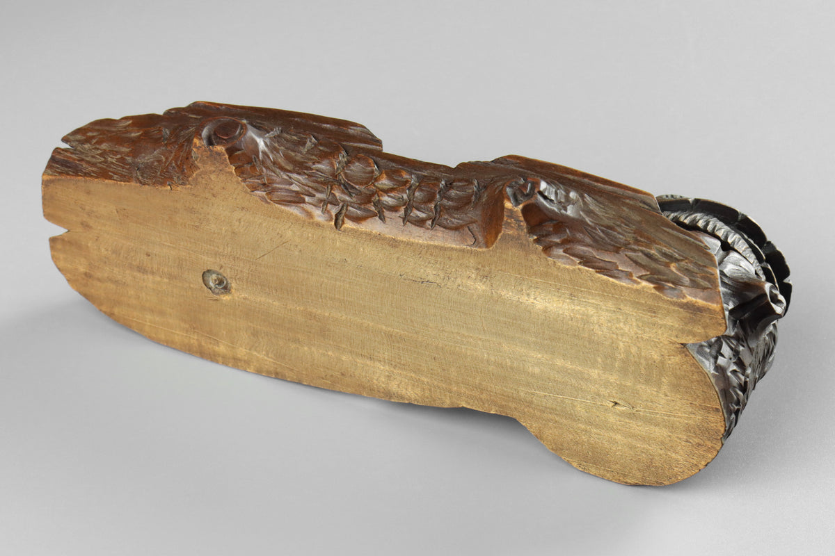 Black Forest Carved Sheep Inkwell