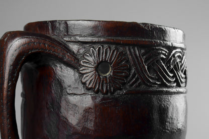 Nepalese Carved Milk Jug