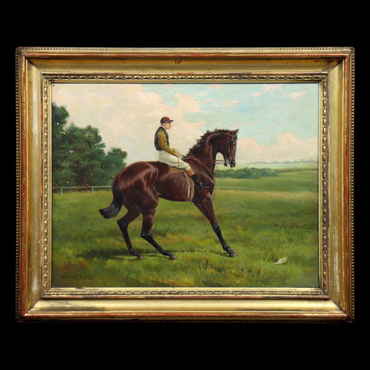 Portrait of a Jockey on a Horse