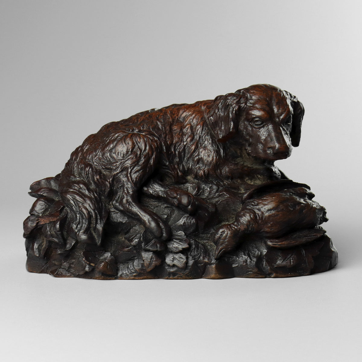 Black Forest Carved Dog