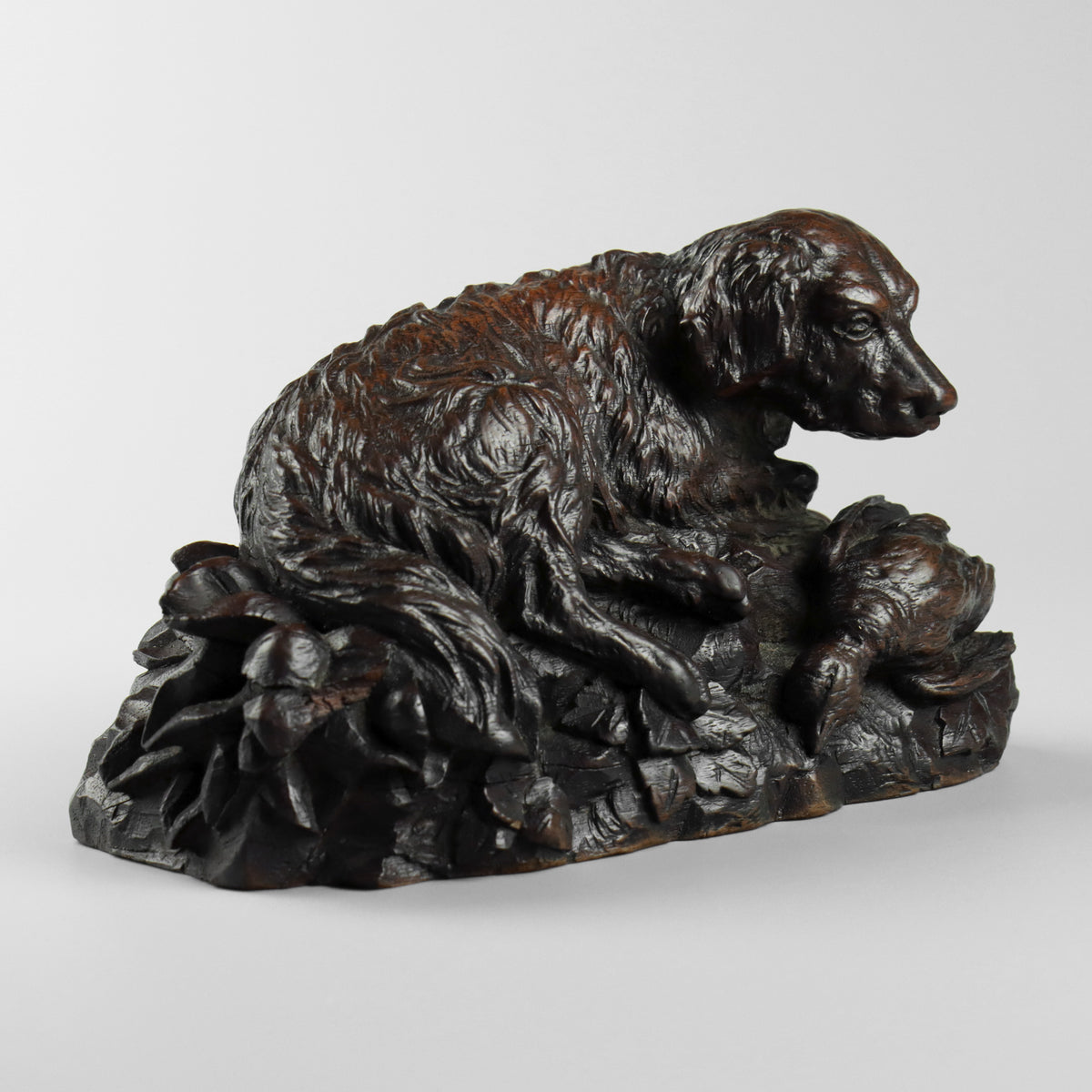 Black Forest Carved Dog