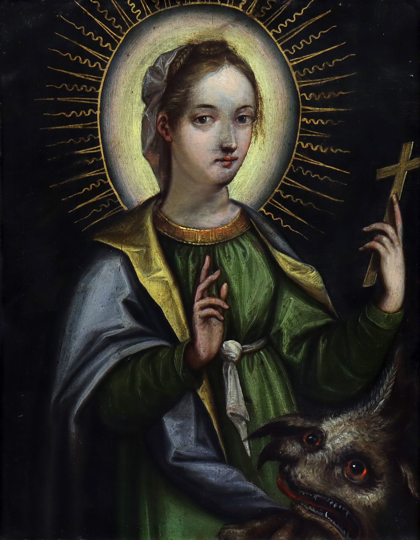 Saint Margaret of Antioch with Satan