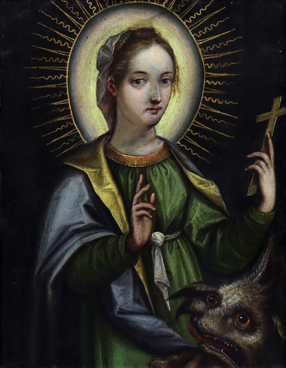 Saint Margaret of Antioch with Satan
