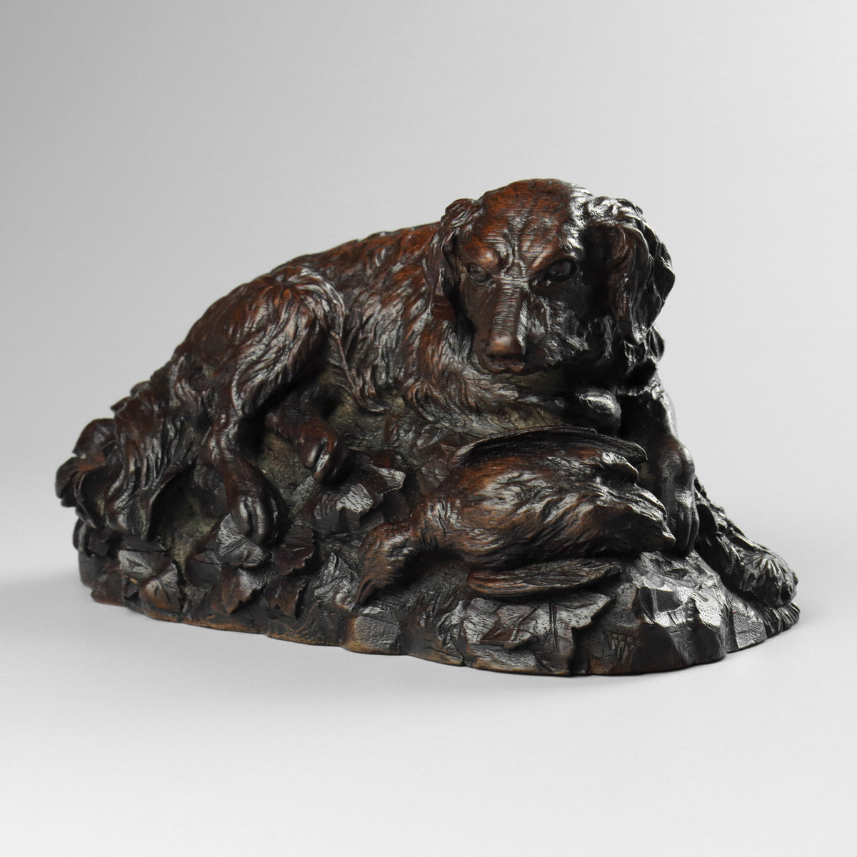 Black Forest Carved Dog