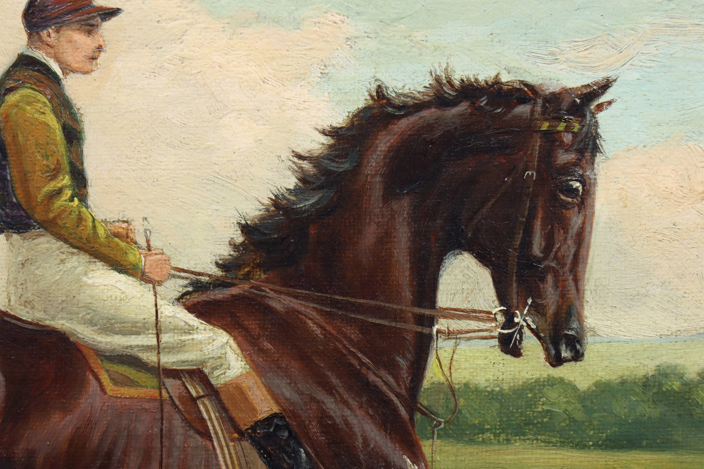 Portrait of a Jockey on a Horse