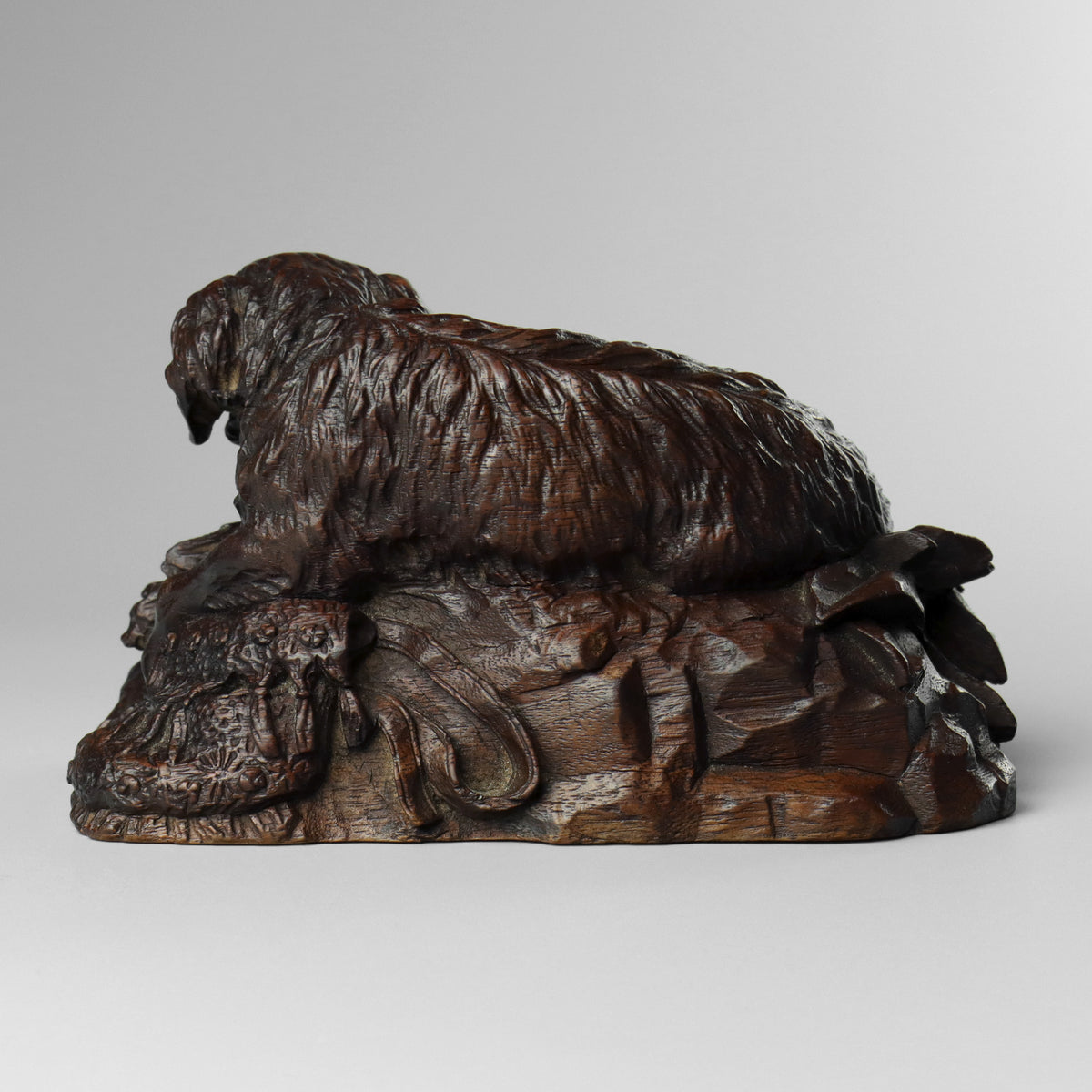 Black Forest Carved Dog