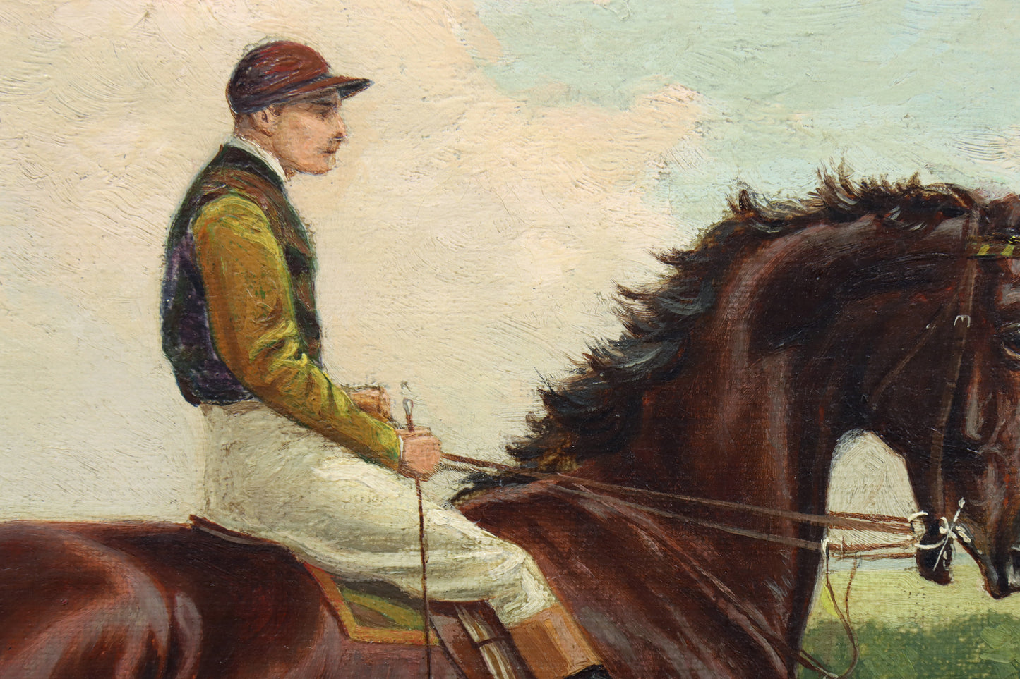 Portrait of a Jockey on a Horse