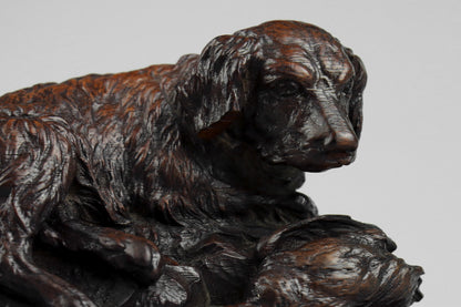 Black Forest Carved Dog