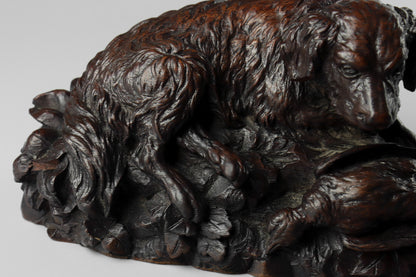 Black Forest Carved Dog