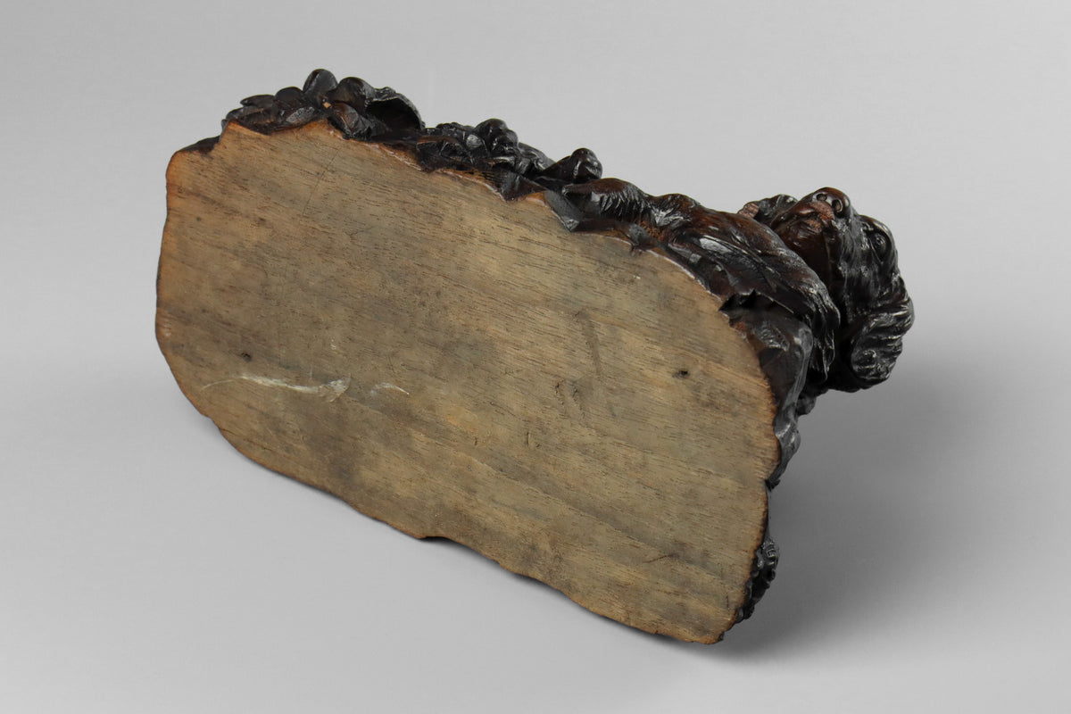 Black Forest Carved Dog
