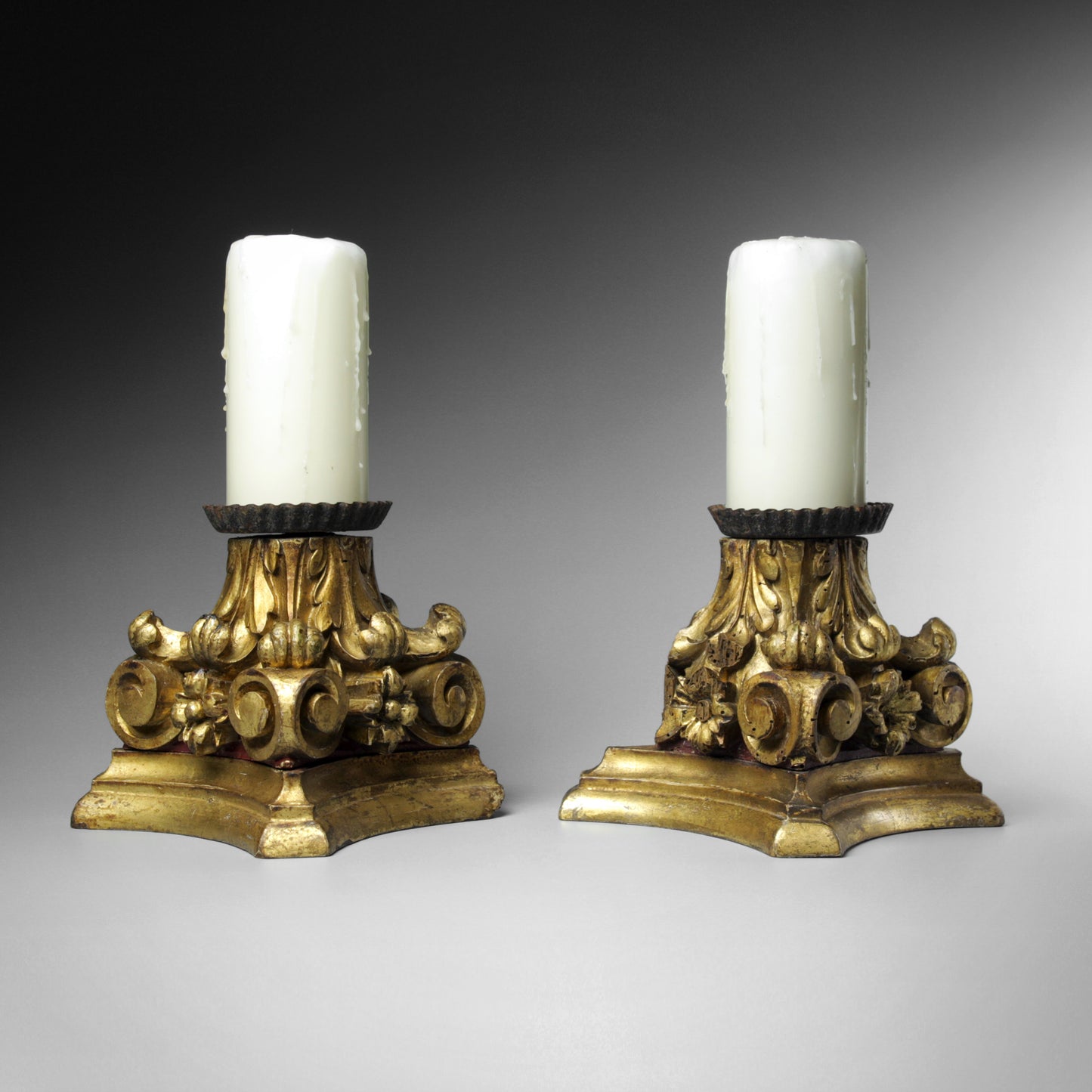 Corinthian Capital Candlesticks