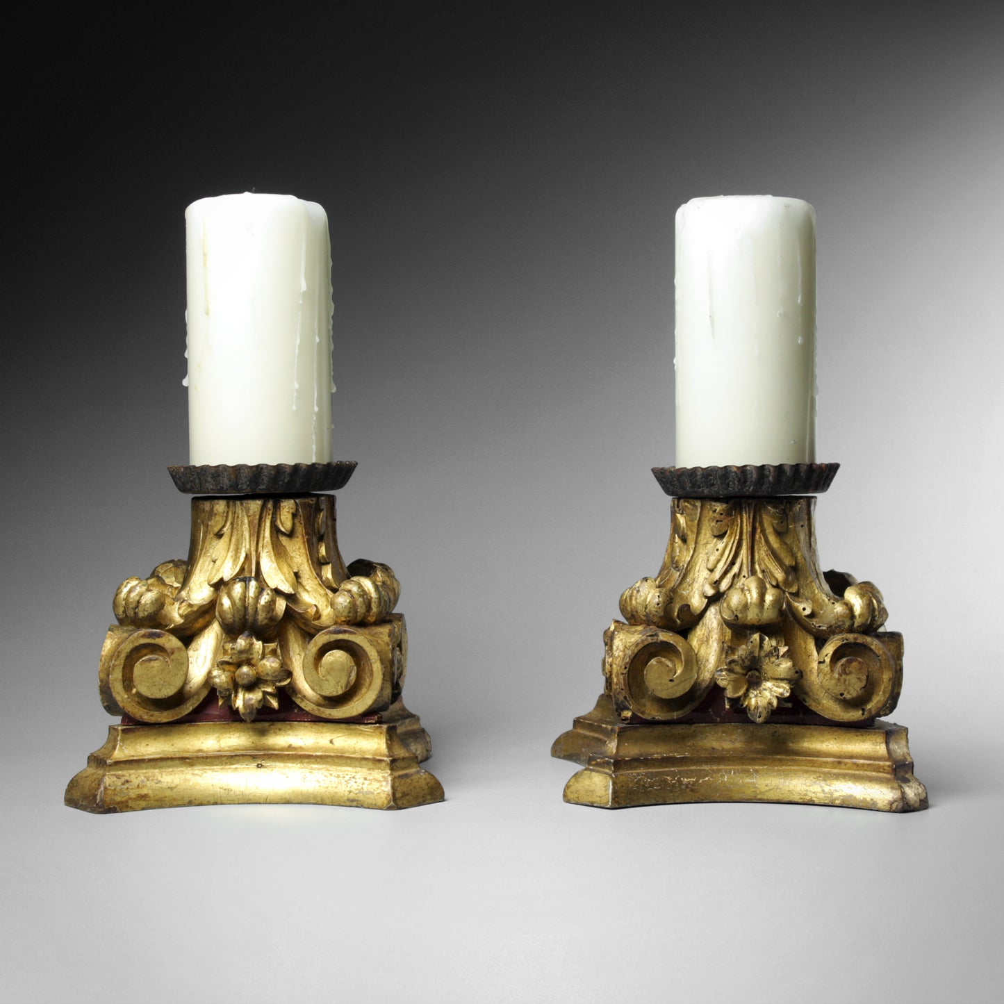 Corinthian Capital Candlesticks