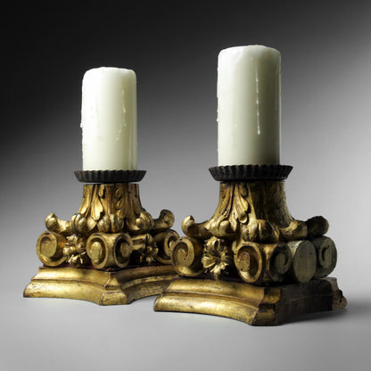 Corinthian Capital Candlesticks