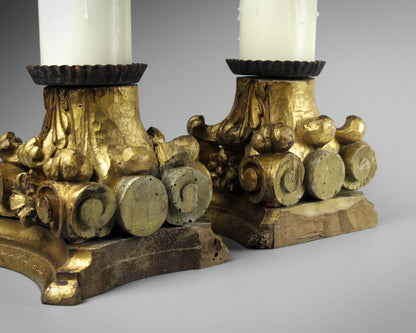 Corinthian Capital Candlesticks