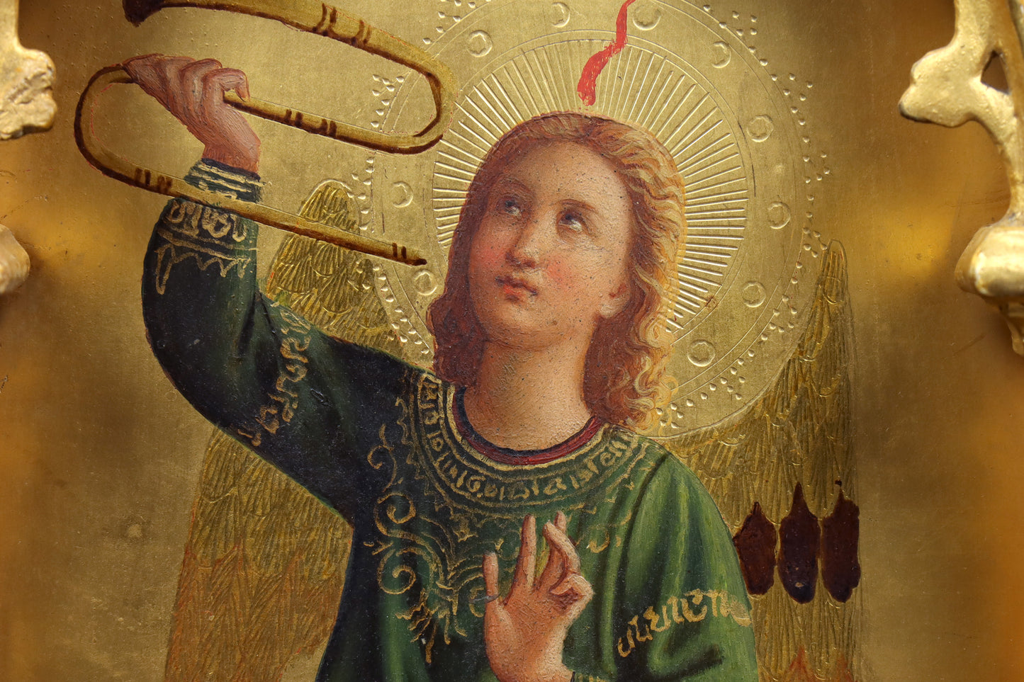 Pair of Painted Gothic Florentine Angels