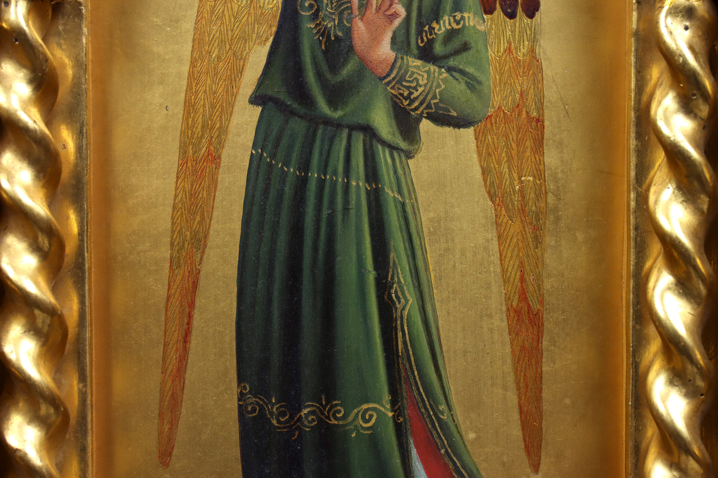 Pair of Painted Gothic Florentine Angels