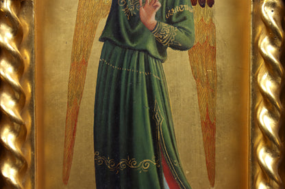 Pair of Painted Gothic Florentine Angels