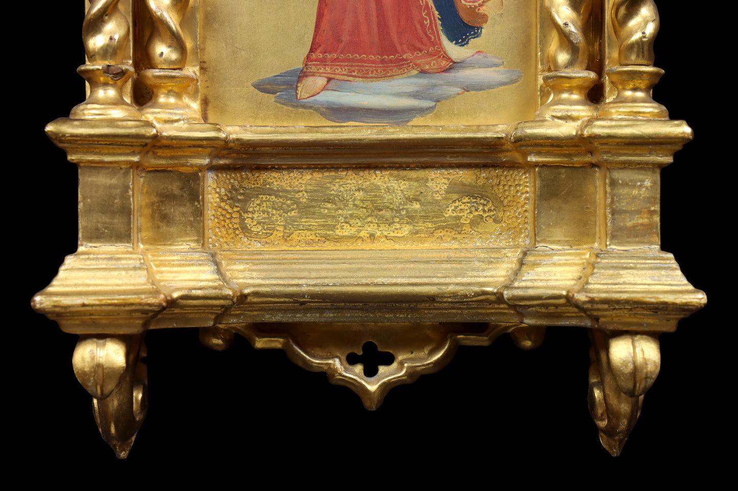 Pair of Painted Gothic Florentine Angels