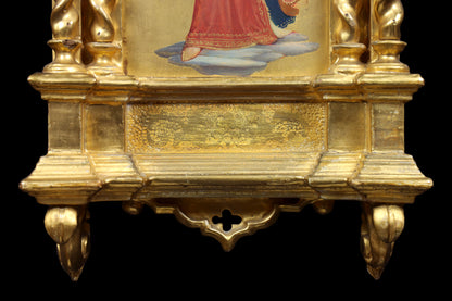 Pair of Painted Gothic Florentine Angels