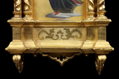 Pair of Painted Gothic Florentine Angels