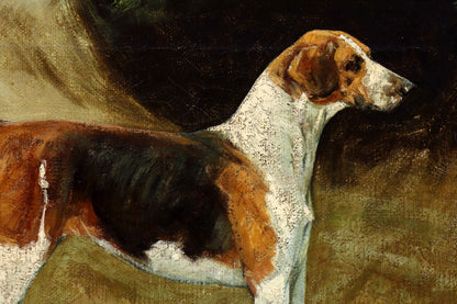 Portrait of a Foxhound by George Paice