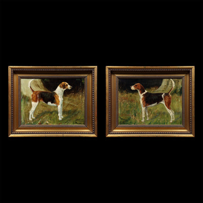 Portrait of a Foxhound by George Paice