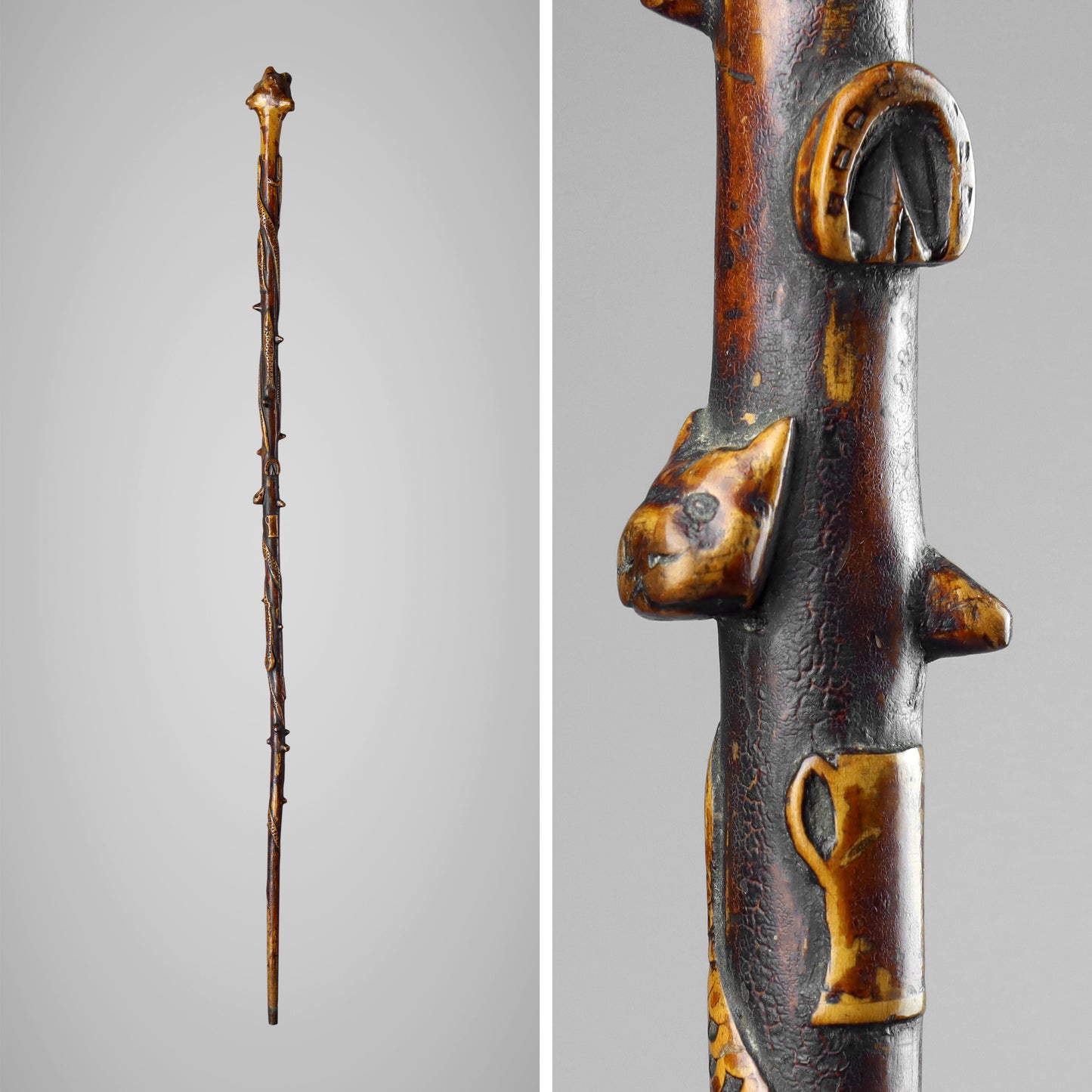 Folk Art Walking Stick