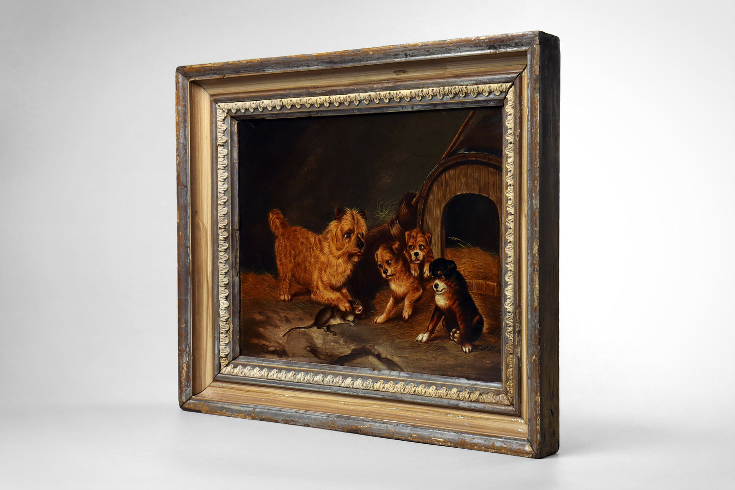 Painting of Terriers Ratting