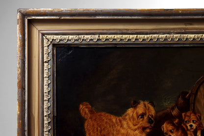 Painting of Terriers Ratting