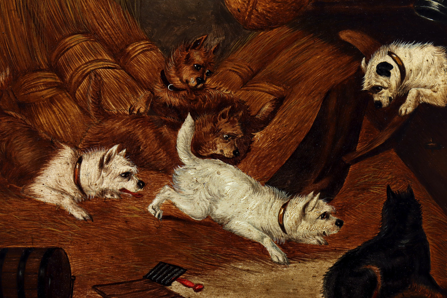 Painting of Terriers Ratting